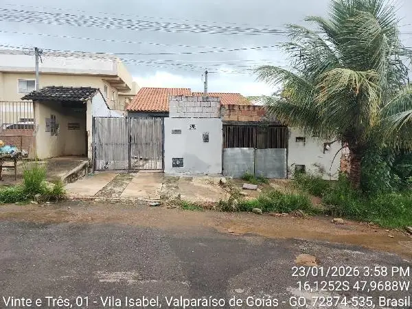 Imóvel em leilão - QUADRA 19, N. SN, CS 02 LT 13 RUA 25, VILA ISABEL, VALPARAISO DE GOIAS, GO