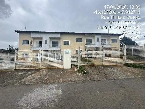 Imóvel em leilão - RUA 37 QUADRA 80, N. SN, Apto 103,  PAV TERREO LT 22, PARQUE NAPOLIS B, CIDADE OCIDENTAL, GO