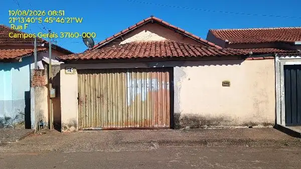 Leilão Extrajudicial de Casa em Campos Gerais - Rua e, N. 81, Qd J Lt 03, Centro