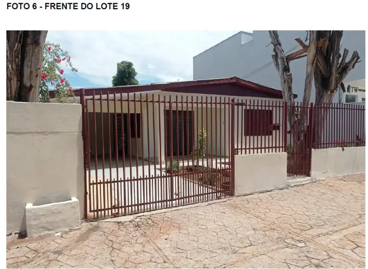 LEILÃO JUDICIAL - 2° VARA - CAMPO VERDE/MT - FRAÇÃO IDEAL DE 25% DO IMÓVEL URBANO LOTE 19
