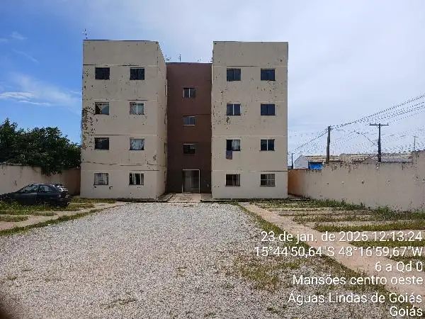 Imóvel em leilão - RUA 6A, N. SN, Apto 104, QD 82, LT 02, CJ A, SETOR 12, PARQUE DA BARRAGEM SETOR 12, AGUAS LINDAS DE GOIAS, GO