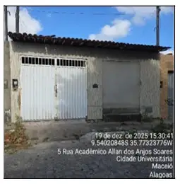Imóvel em leilão - RUA EM PROJETO, N. 33, QUADRA OII LOTE 16  MODULO II, CIDADE UNIVERSITARIA, MACEIO, AL