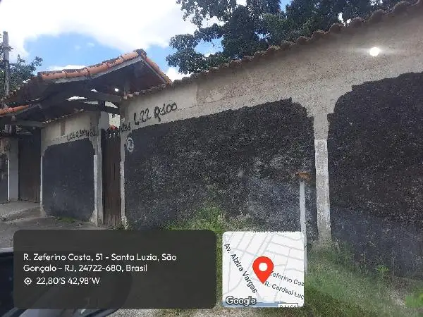 Imóvel em leilão - RUA ZEFERINO COSTA, N. 51, LT 22-A QD 100 JD N SENHORA AUXILIADOR, SANTA LUZIA, SAO GONCALO, RJ