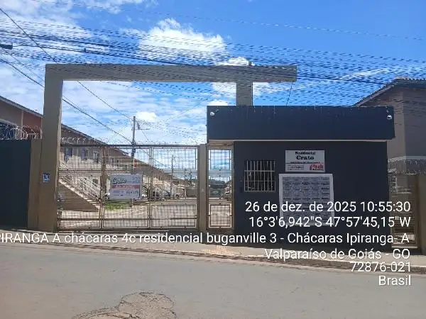 Imóvel em leilão - QUADRA 01 CHÁCARA 03-C, N. SN, Apto 109, BL A, CHACARAS YPIRANGA A, VALPARAISO DE GOIAS, GO