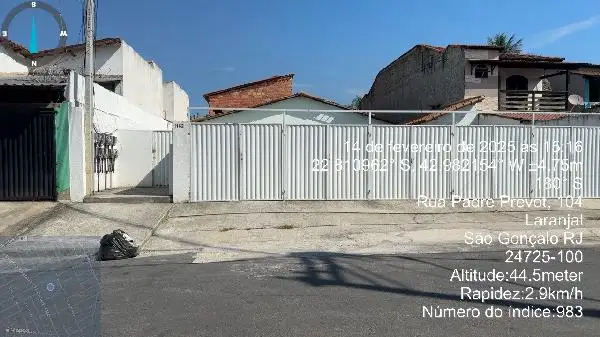 Imóvel em leilão - RUA PADRE PREVOT, N. 162, CS BASE, LT 20, QD 70, LARANJAL, SAO GONCALO, RJ