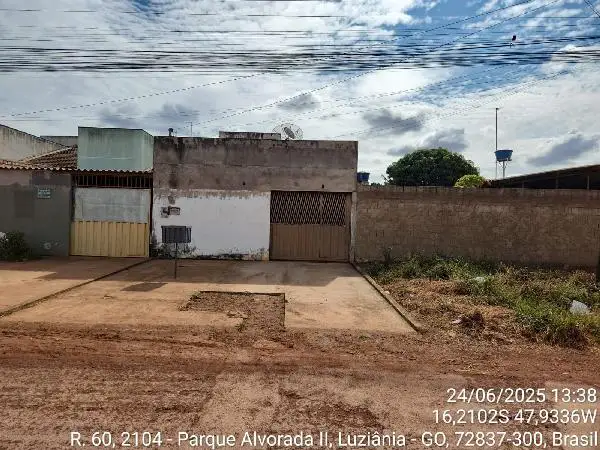 Imóvel em leilão - AVENIDA XI, N. S/N, CASA 01, LT 03 - QD 211, PARQUE ALVORADA II, LUZIANIA, GO