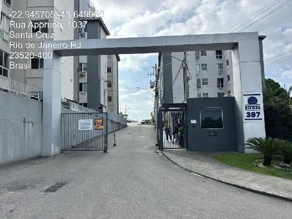Imóvel em leilão - RUA APORUNA, N. 397, Apto 201, BL 04  VG 26, SANTA CRUZ, RIO DE JANEIRO, RJ