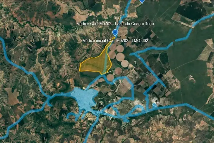 FAZENDA TRIGOMINAS/COAGRO TRIGO l ÁREA DE 961,3981 HA l LOCALIZADA NA ESTRADA ENTRE TAIOBEIRAS/INDAIABIRA/MG