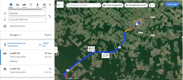 Área de terras com 1.004,1282 ha, denominada “Fazenda Santo Antônio”, situada no município de Juína/MT