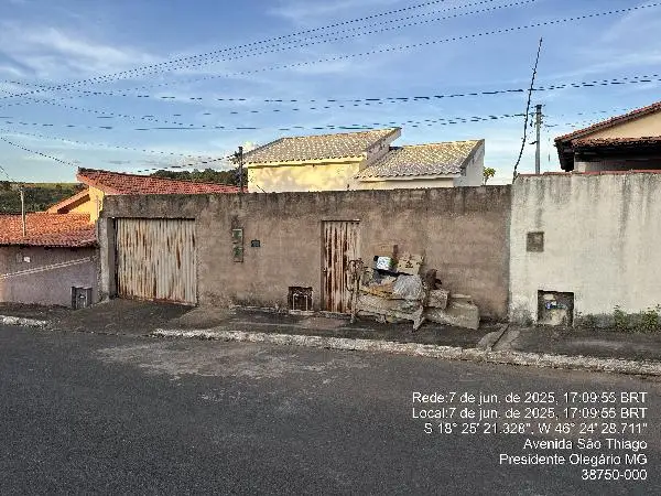 Imóvel em leilão - AVENIDA SÃO TIAGO, N. 235, LT 134 ST 05 QD 102, SALTADOR, PRESIDENTE OLEGARIO, MG
