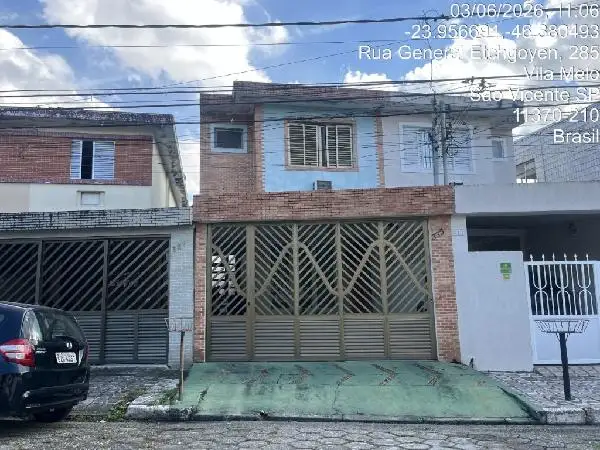 Imóvel em leilão - RUA GENERAL ETCHGOYEN, N. 335, LOTE 01E02 QUADRA 09, VILA CASCATINHA, SAO VICENTE, SP