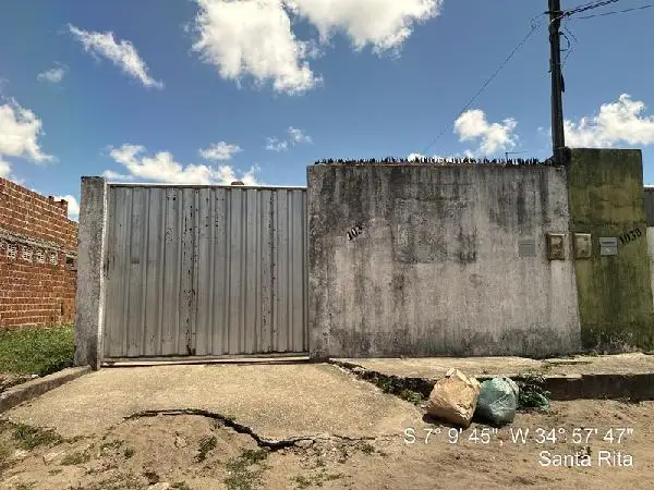 Imóvel em leilão - RUA PROJETADA, N. 103A, LT 46A QD 17, VALE DE SANTA RITA I, SANTA RITA, PB