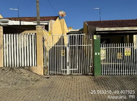Imóvel em leilão - RUA HELENA PIETRZYK KURLETTO, N. 337, CS 01 QD 17 LT 34, FAZENDA VELHA, ARAUCARIA, PR