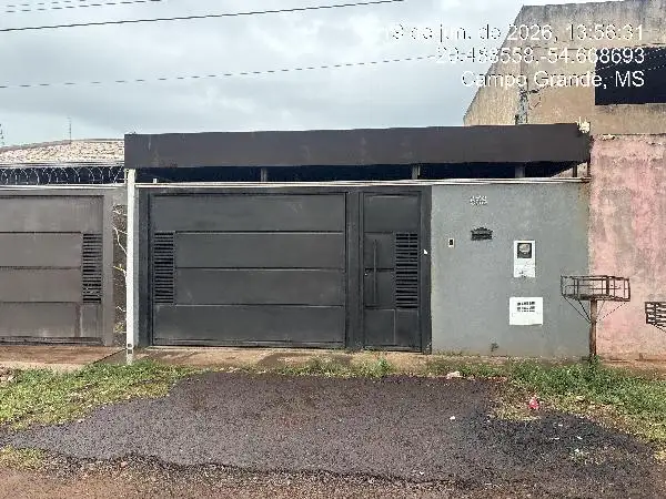 Imóvel em leilão - RUA EUCLYDES DE OLIVEIRA, N. 658, CS02 QD26 LT20, PARQUE RESIDENCIAL DOS GIRASSOIS, CAMPO GRANDE, MS
