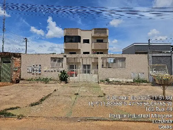 Imóvel em leilão - QUADRA QUADRA 149, N. SN, Apto T02, PAVIMENTO TERREO, VAGA NºAPART T02, PARQUE INDUSTRIAL MINGONE, LUZIANIA, GO