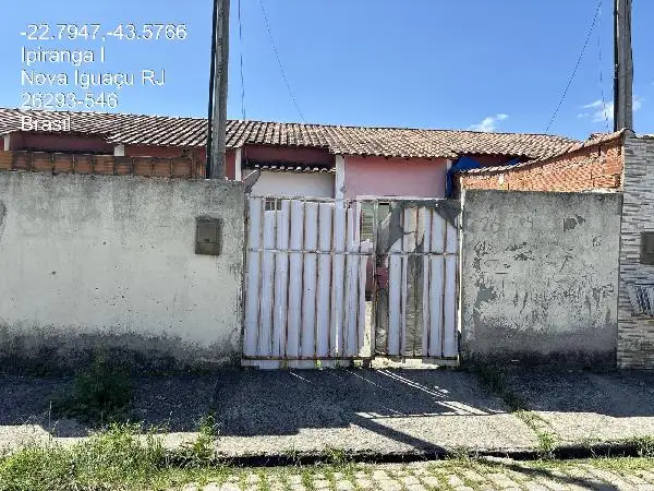 Imóvel em leilão - RUA SEIS, N. 26, CS 04 LT J QD D, CABUCU, NOVA IGUACU, RJ