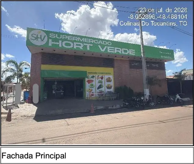 Leilão Extrajudicial de Loja em Colinas do Tocantins - Avenida Presidente Dutra, N. 882, Qd 05-x, Lt 10, Novo Planalto