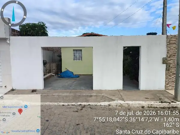Imóvel em leilão - RUA OTACILIO LOPES DA SILVA RUA PROJ 12, N. 115, LT 14 QD O, MALHADA DO MEIO, SANTA CRUZ DO CAPIBARIBE, PE