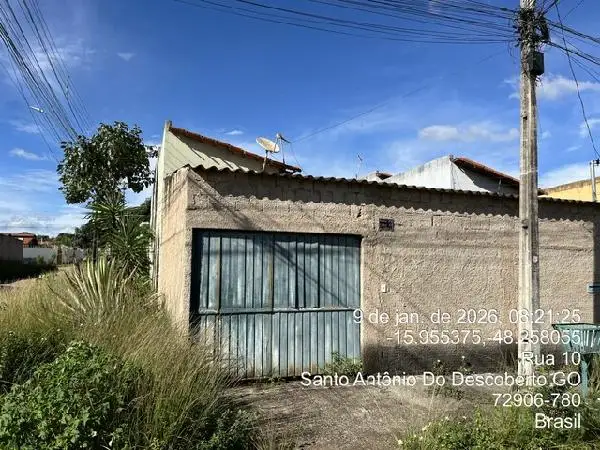 Imóvel em leilão - QUADRA 05, N. SN, LT 17 RUA 01, VILA MONTES CLAROS, SANTO ANTONIO DO DESCOBERTO, GO
