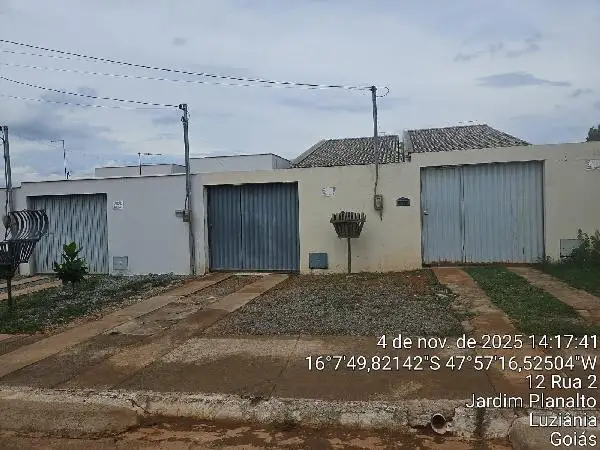 Imóvel em leilão - AVENIDA 01, N. SN, CS 01 LT 12 QD 15, JARDIM PLANALTO, LUZIANIA, GO