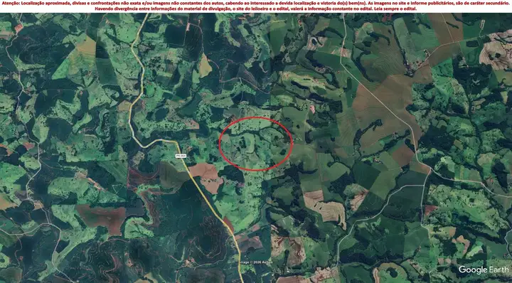 Terreno em leilão em Campina da Lagoa