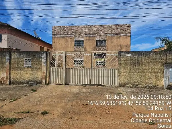 Imóvel em leilão - RUA 16, N. SN, Apto 102, TERREO LT 15 QD 42, PARQUE NAPOLIS A, CIDADE OCIDENTAL, GO