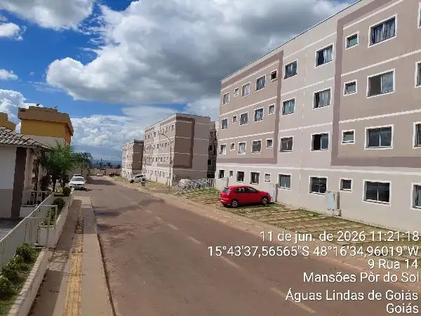 Imóvel em leilão - QUADRA QA 33, N. SN, Apto 404, 4º PAVIMENTO TORRE 07, MANSOES OLINDA, AGUAS LINDAS DE GOIAS, GO