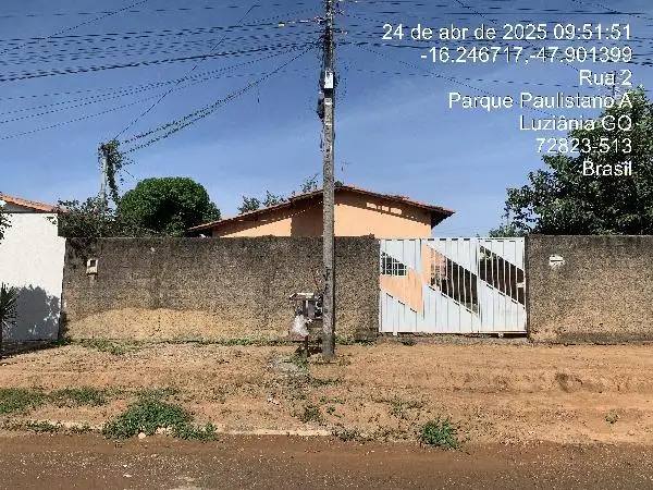 Imóvel em leilão - RUA 02, N. SN, LT 06 QD 05, PARQUE PAULISTANO GLEBA A, LUZIANIA, GO