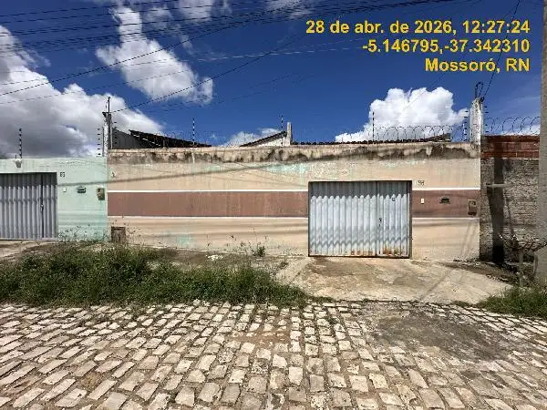 Imóvel em leilão - RUA GIRASSOL, N. 95, LT 17 QD 08, SANTO ANTONIO, MOSSORO, RN