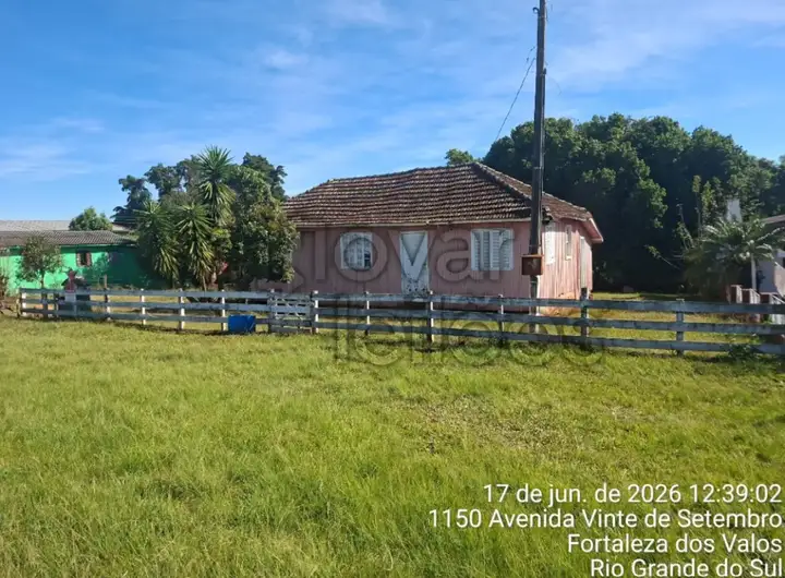 CASA C/ 116 M² + GALPÃO C/ 190 M² - FORTALEZA DOS VALOS / RS