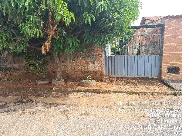 Imóvel em leilão - RUA CONTORNO, N. SN, LT 12, QD 01, LOT EDILANDIA II, COCALZINHO DE GOIAS, GO