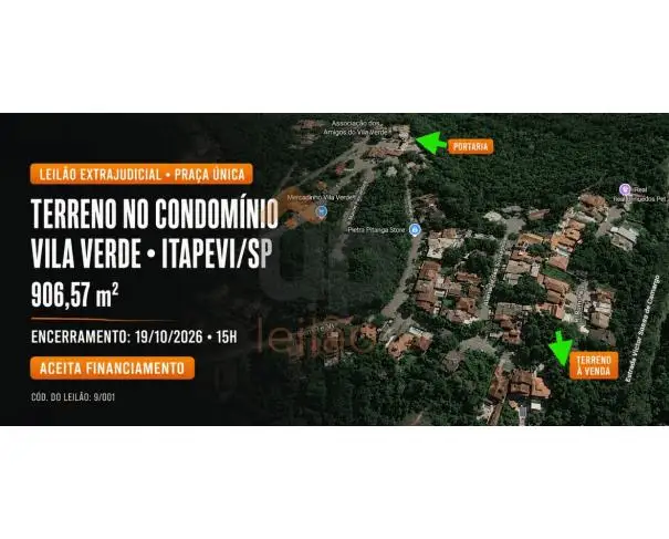 Terrenos em leilão em Itapevi
