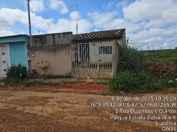 Imóvel em leilão - QUADRA 354 (RUA 215), N. SN, CS 02 LT 08 RUA 215, PARQUE ESTRELA DALVA IX, LUZIANIA, GO
