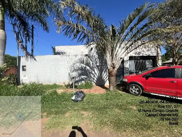 Imóvel em leilão - RUA 107, N. 57, LOTE 23 QD 58, VILA NOVA CAMPO GRANDE, CAMPO GRANDE, MS