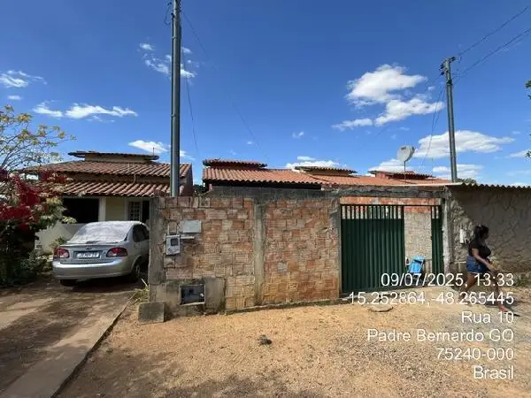 Imóvel em leilão - RUA RUI BARBOSA, N. SN, LT 07, QD 39, GL A, CENTRO, PADRE BERNARDO, GO
