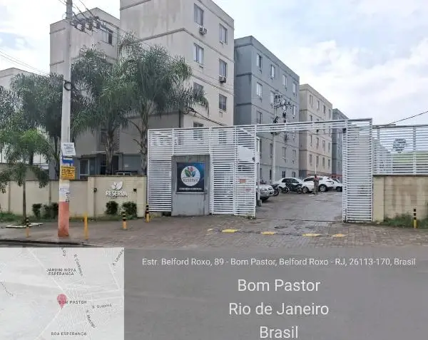Imóvel em leilão - ESTRADA BELFORD ROXO,N. 977 APTO. 1B02 BL 01, AREA 02, BOM PASTOR - CEP: 26110-260, BELFORD ROXO - RIO DE JANEIRO