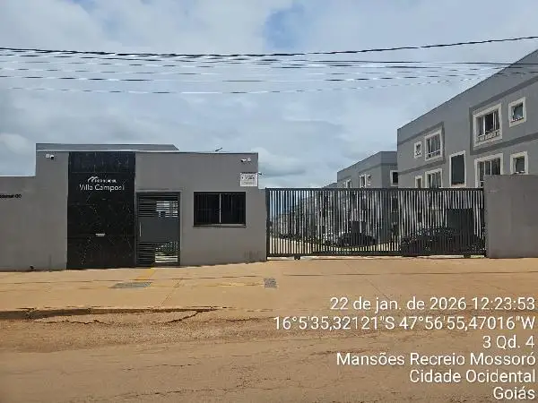 Imóvel em leilão - RUA RUI BARBOSA QUADRA 04, N. .SN, Apto 101, BL K LT 03 QD 04, MANSOES RECREIO MOSSORO, CIDADE OCIDENTAL, GO