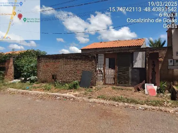 Imóvel em leilão - RUA III, N. SN, QD 24, LT 08, LOT GIRASSOL, COCALZINHO DE GOIAS, GO
