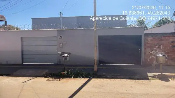 Imóvel em leilão - RUA 04, N. SN, CS GEMINADA 02 LT 21 QD 03, SETOR RIO VERMELHO, APARECIDA DE GOIANIA, GO