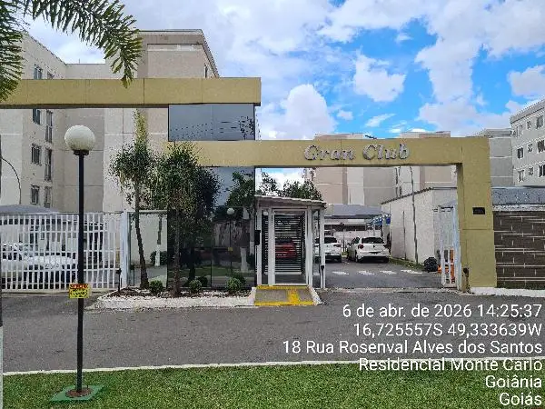 Imóvel em leilão - RUA  ROSENVAL ALVES DOS SANTOS, N. SN, Apto 101, BL 07A, FAZENDA SANTA RITA, GOIANIA, GO