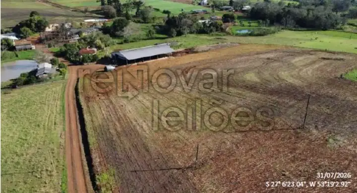 ÁREA RURAL C/ 72.600,00 M² + CASA E GALPÃO - CAIBI / SC