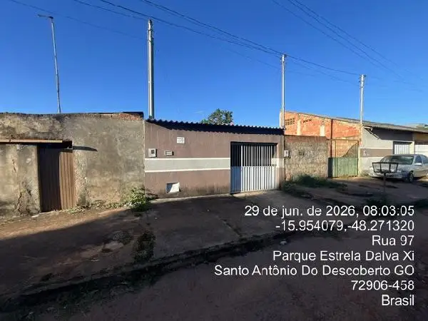 Imóvel em leilão - QUADRA QUADRA 44, N. SN, LOTE 03 A RUA 97, PARQUE ESTRELA DALVA XI, SANTO ANTONIO DO DESCOBERTO, GO